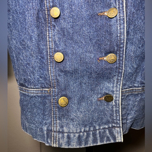 Rocky Mountain Jeans Denim Duster Jacket 90s EUC size M to L Made in USA - Picture 2 of 10